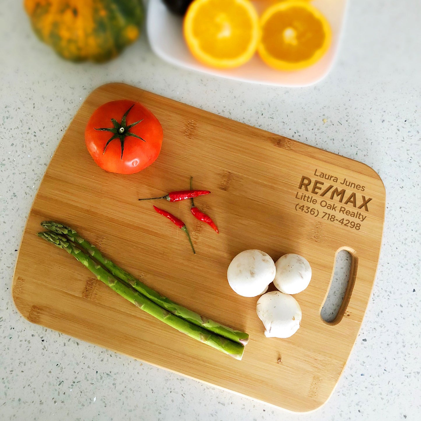 Bamboo Cutting Board- Small (12″ x 8″) - Personalized