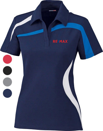 IMPACT LADIES' PERFORMANCE POLYESTER PIQUE COLOUR-BLOCK POLO