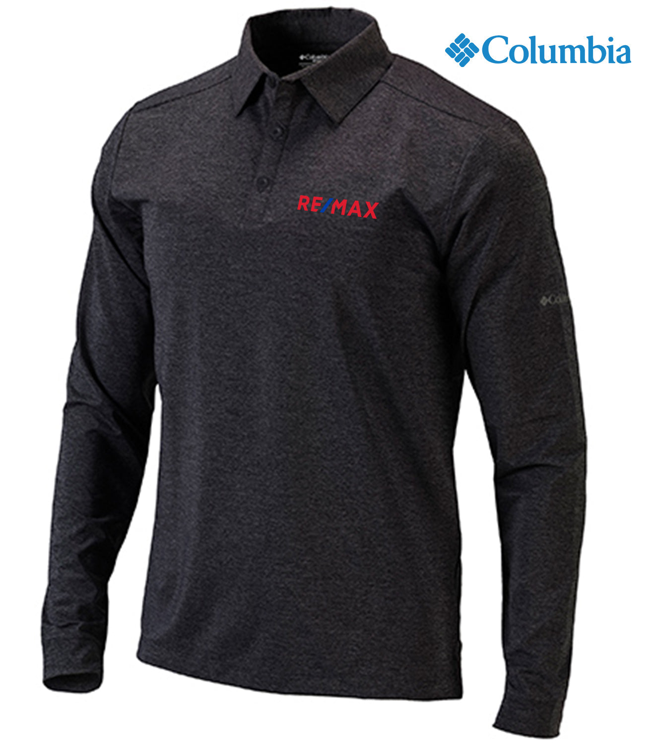 Adult Columbia Omni-Wick™ Pin High Long Sleeve Polo