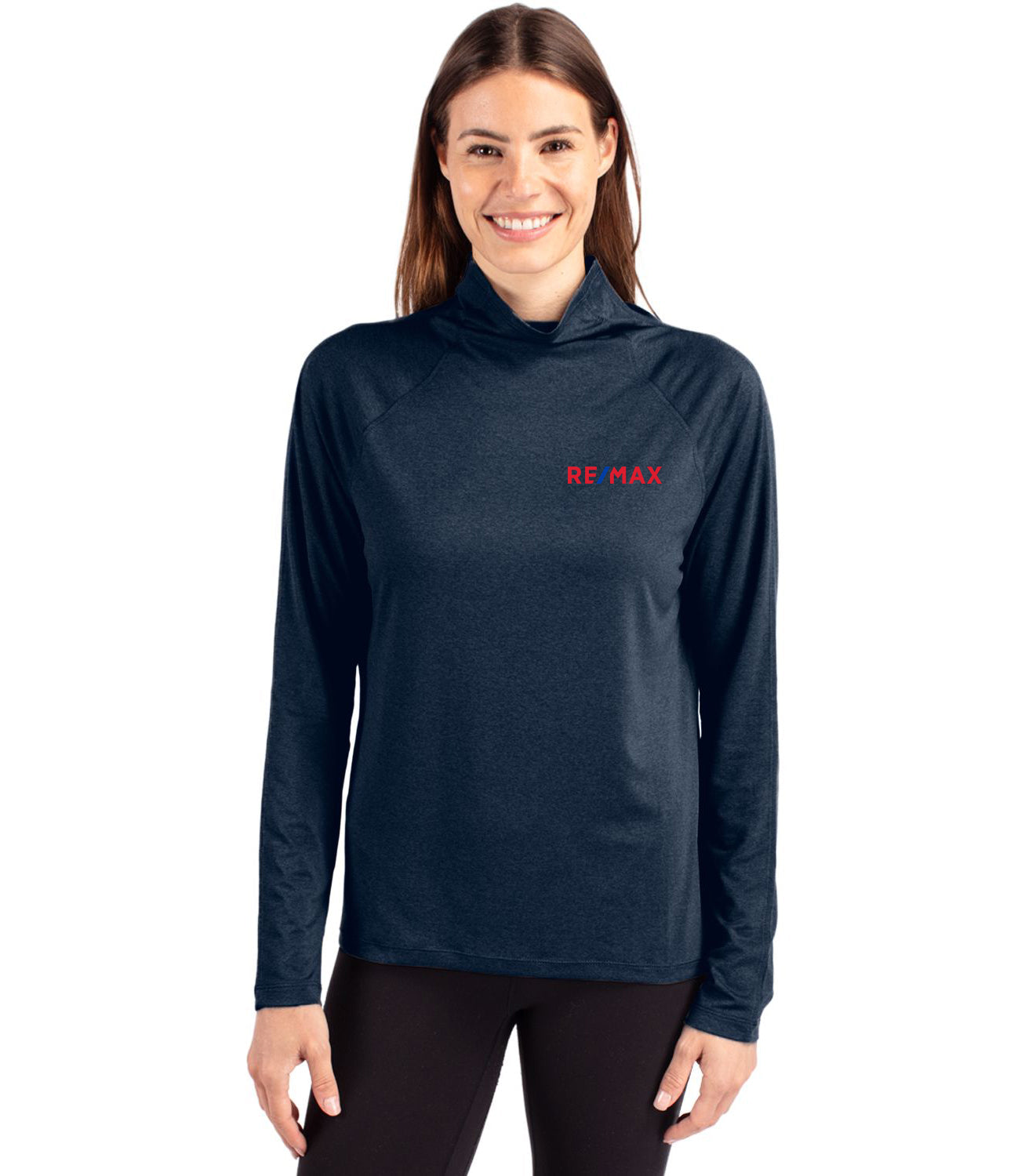 Cutter & Buck Coastline Epic Comfort Eco Recycled Womens Funnel Neck