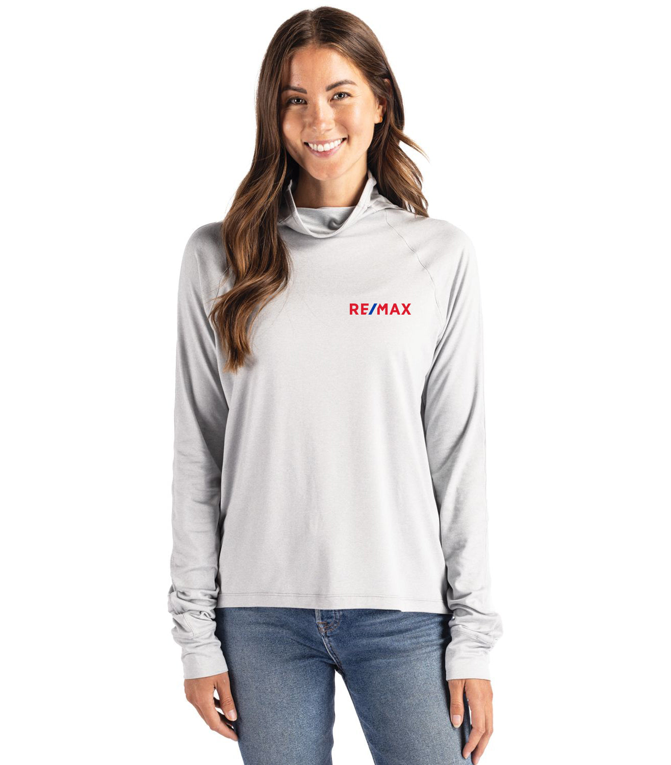Cutter & Buck Coastline Epic Comfort Eco Recycled Womens Funnel Neck