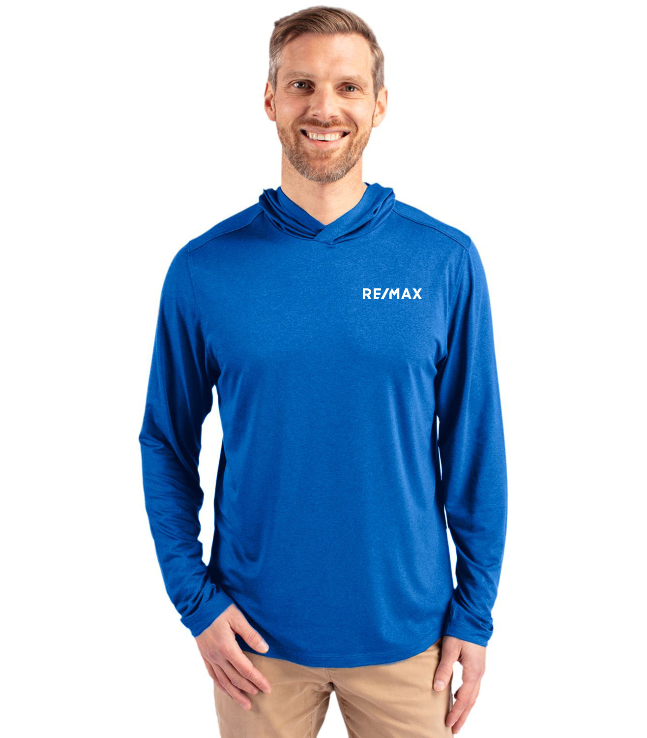 Cutter & Buck Coastline Epic Comfort Eco Recycled Mens Hooded Shirt