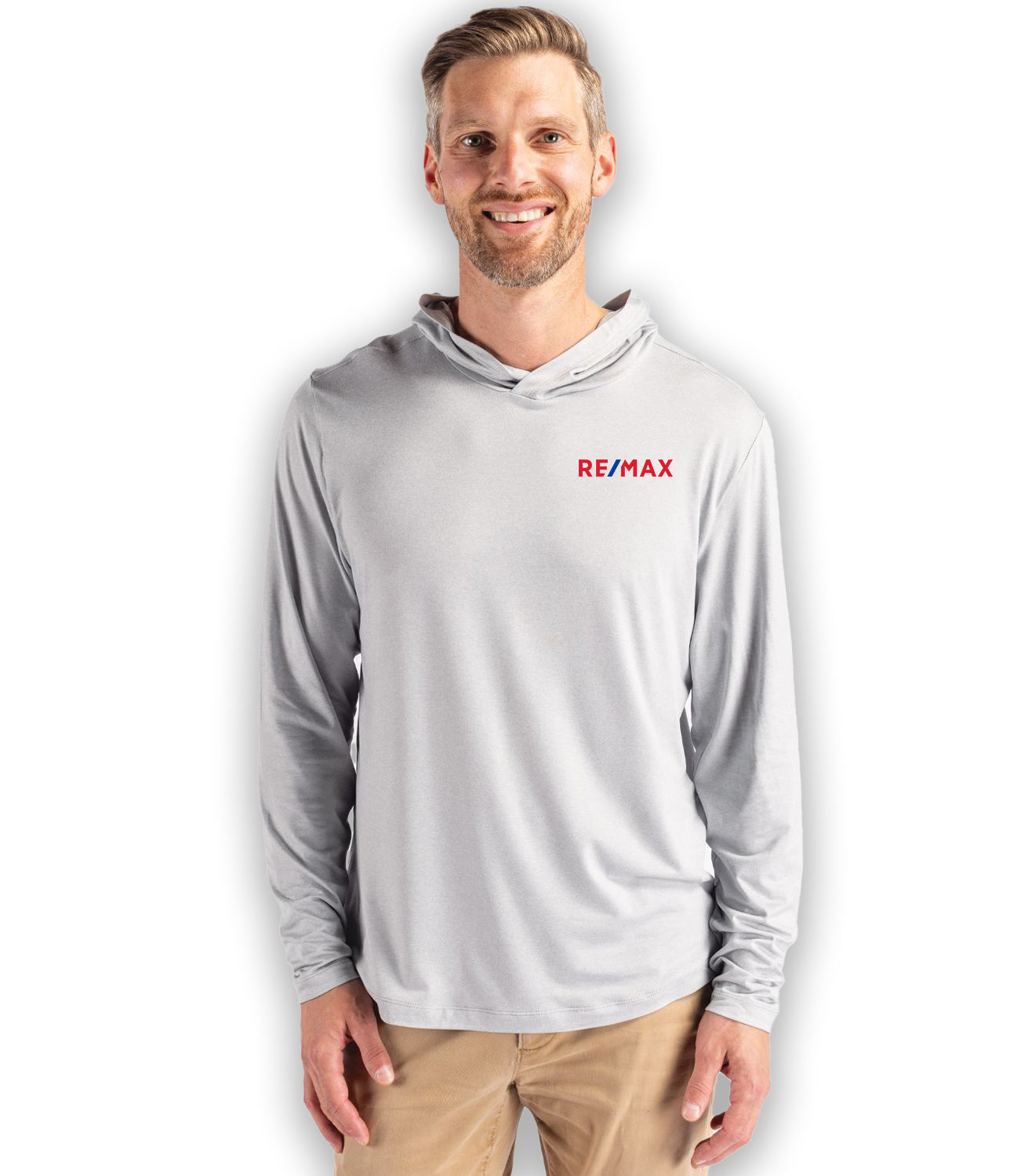Cutter & Buck Coastline Epic Comfort Eco Recycled Mens Hooded Shirt