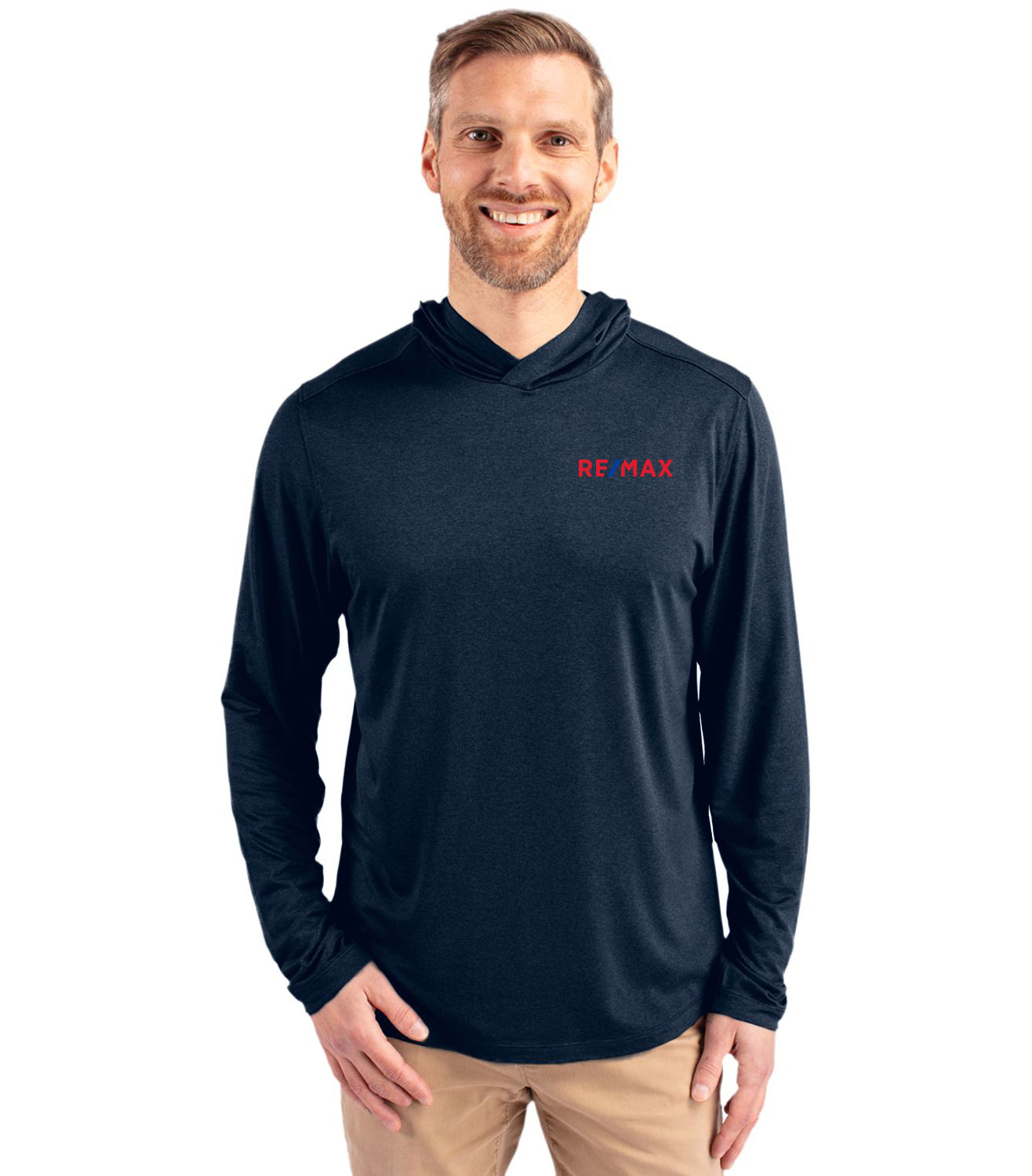 Cutter & Buck Coastline Epic Comfort Eco Recycled Mens Hooded Shirt