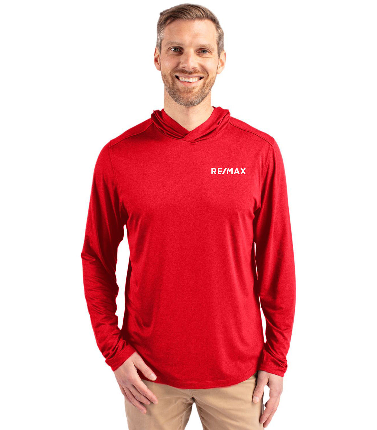 Cutter & Buck Coastline Epic Comfort Eco Recycled Mens Hooded Shirt