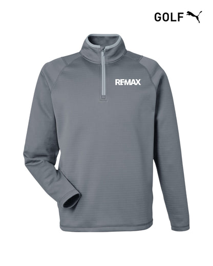 Brand Refresh Puma Golf Men's Waffle Fleece Quarter-Zip Sweatshirt - Embroidered