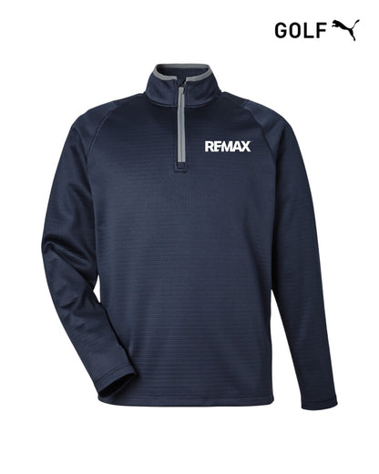 Brand Refresh Puma Golf Men's Waffle Fleece Quarter-Zip Sweatshirt - Embroidered