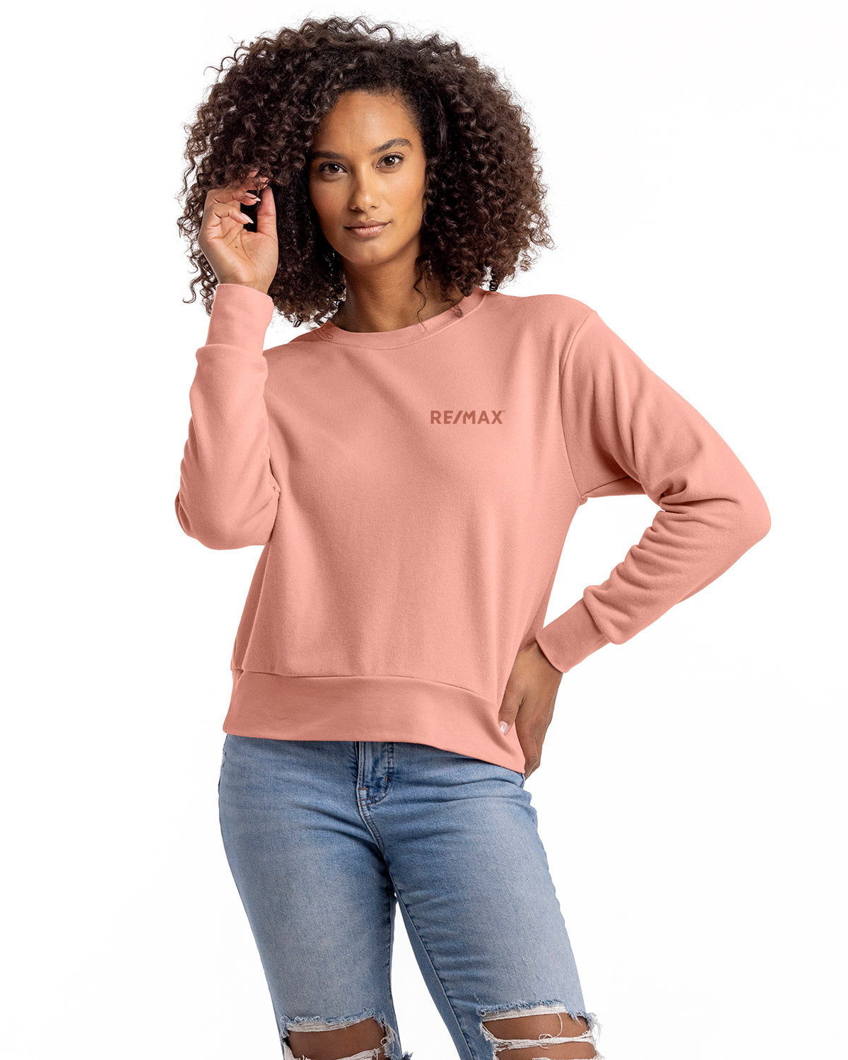 Next Level Apparel Ladies' Laguna Sueded Sweatshirt