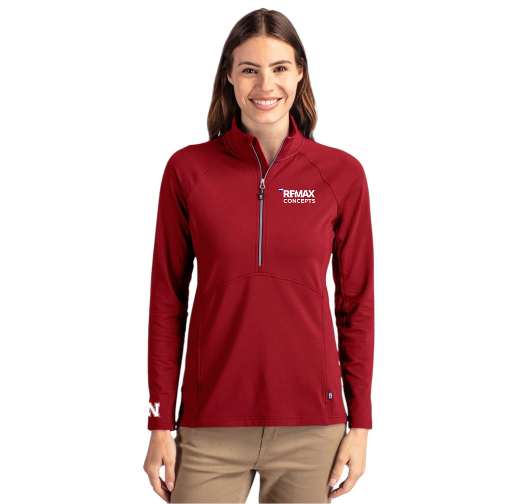 Cutter & Buck Soft Knit Womens Half Zip Pullover