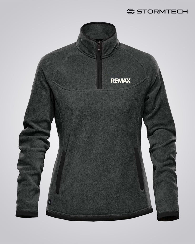 Women's Shasta Tech Fleece 1/4 Zip - Graphite/Black - RE/MAX Brand Refresh - Embroidered (Copy)