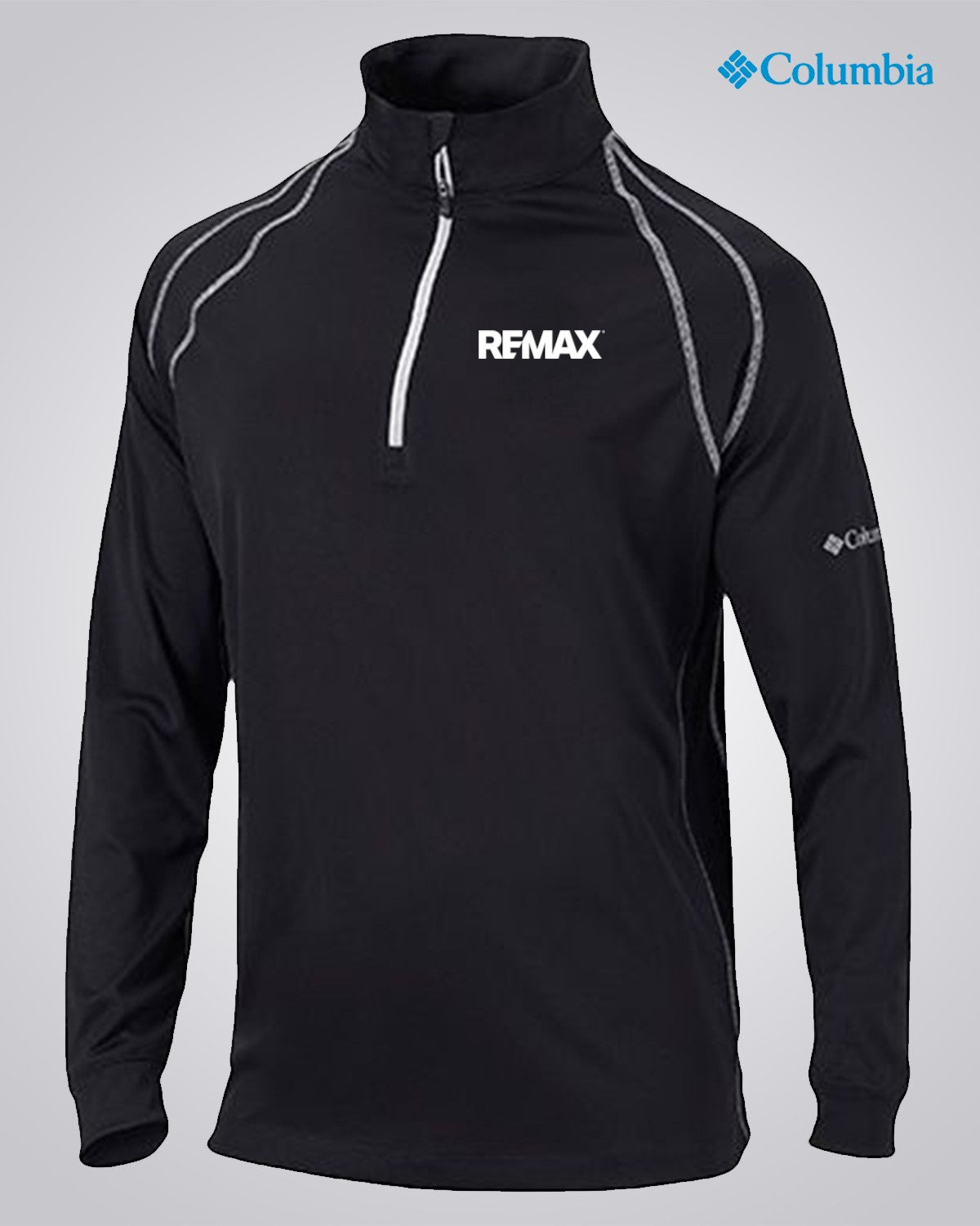 Adult Columbia Omni-Heat™ Range Session ¼ Zip - REMAX Brand Refresh - One Color Logo - Embroidered