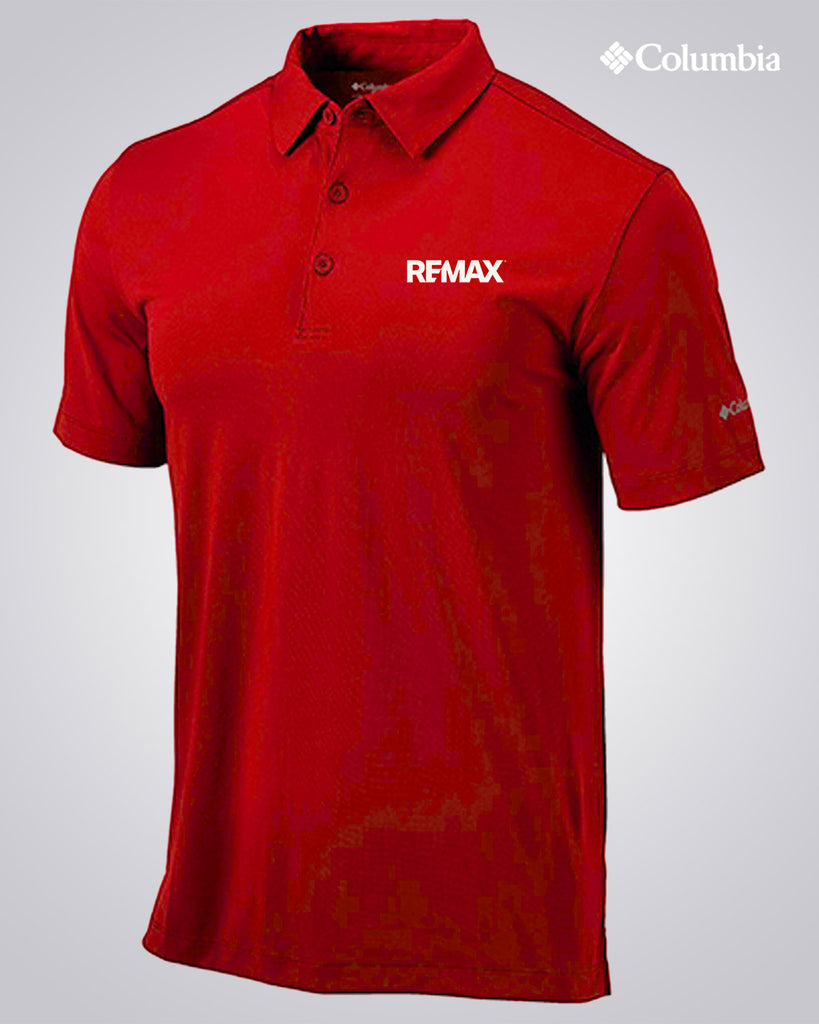Adult Columbia Omni-Wick™ Drive Sportshirt - Red - RE/MAX Brand Refresh - Embroidered