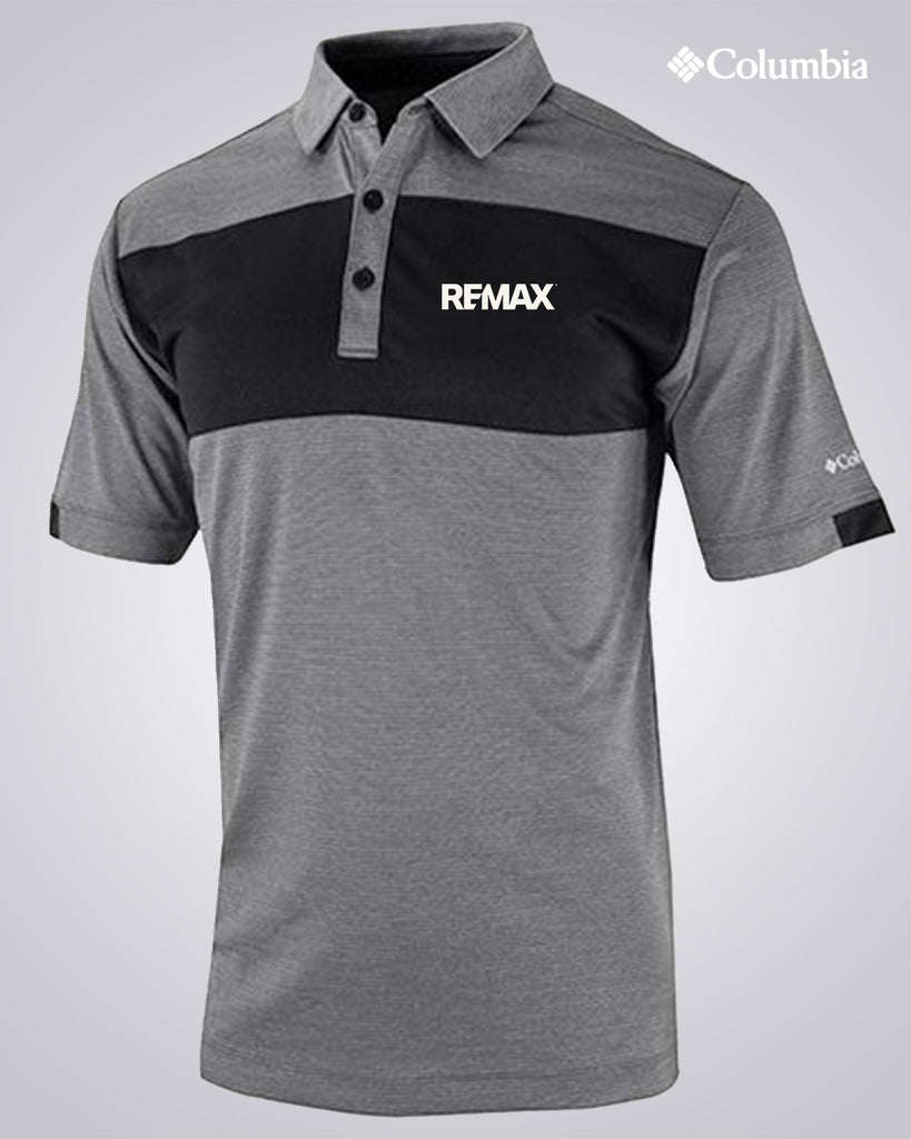 Adult Columbia Omni-Wick™ Total Control Sportshirt - Black - RE/MAX Brand Refresh - Embroidered