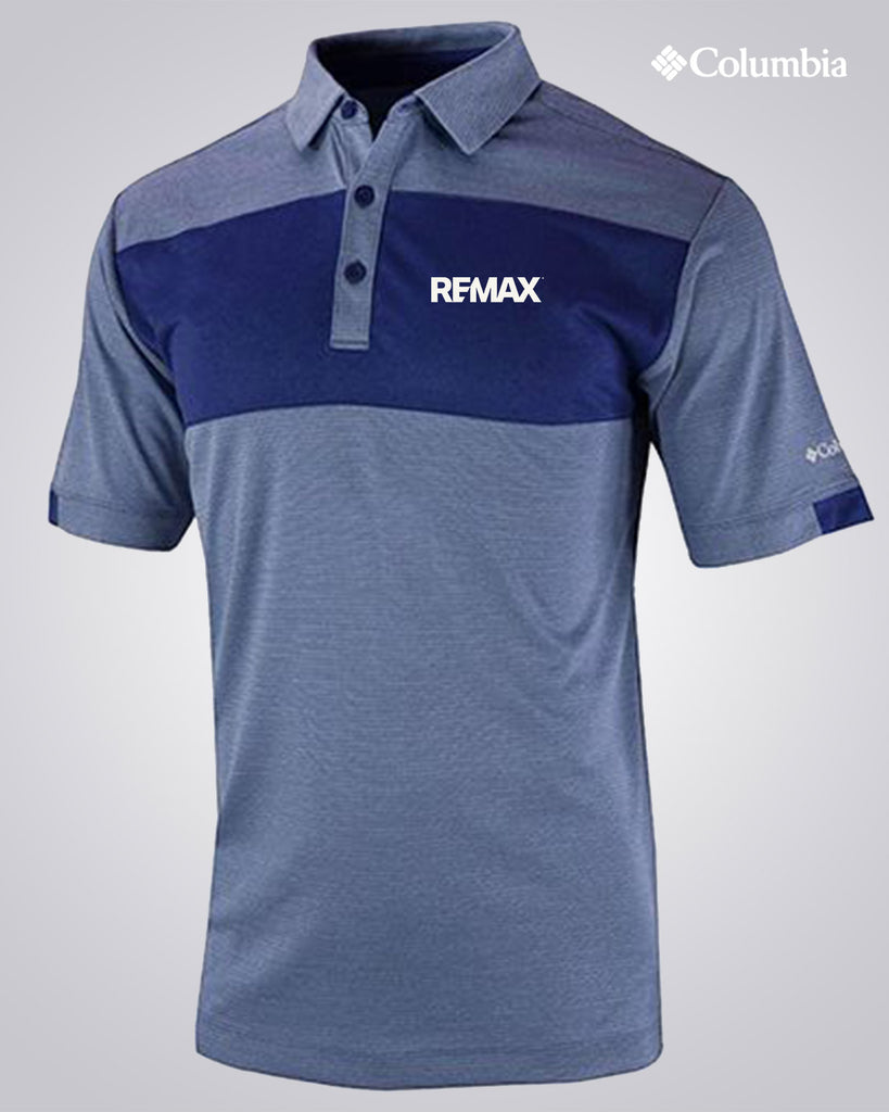 Adult Columbia Omni-Wick™ Total Control Sportshirt - Navy - RE/MAX Brand Refresh - Embroidered