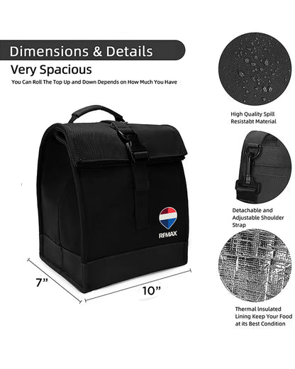 Reusable Lunch Bag - REMAX Brand Refresh - Full Color Logo - Print
