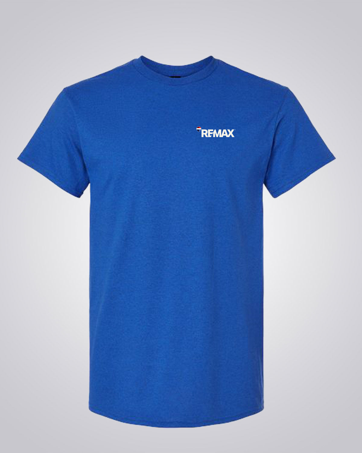 Blue T-Shirt - RE/MAX Brand Refresh - Left Chest - Full Color Logo Printed