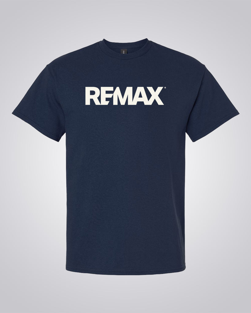 Navy T-Shirt - RE/MAX Brand Refresh - One Color Logo Printed