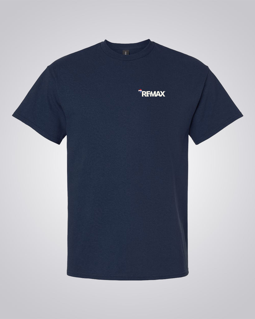 Navy T-Shirt - RE/MAX Brand Refresh - Left Chest - Full Color Logo Printed
