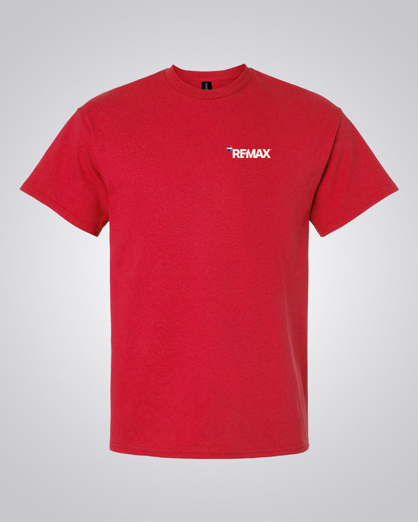 Red T-Shirt - RE/MAX Brand Refresh - Left Chest - Full Color Logo Printed