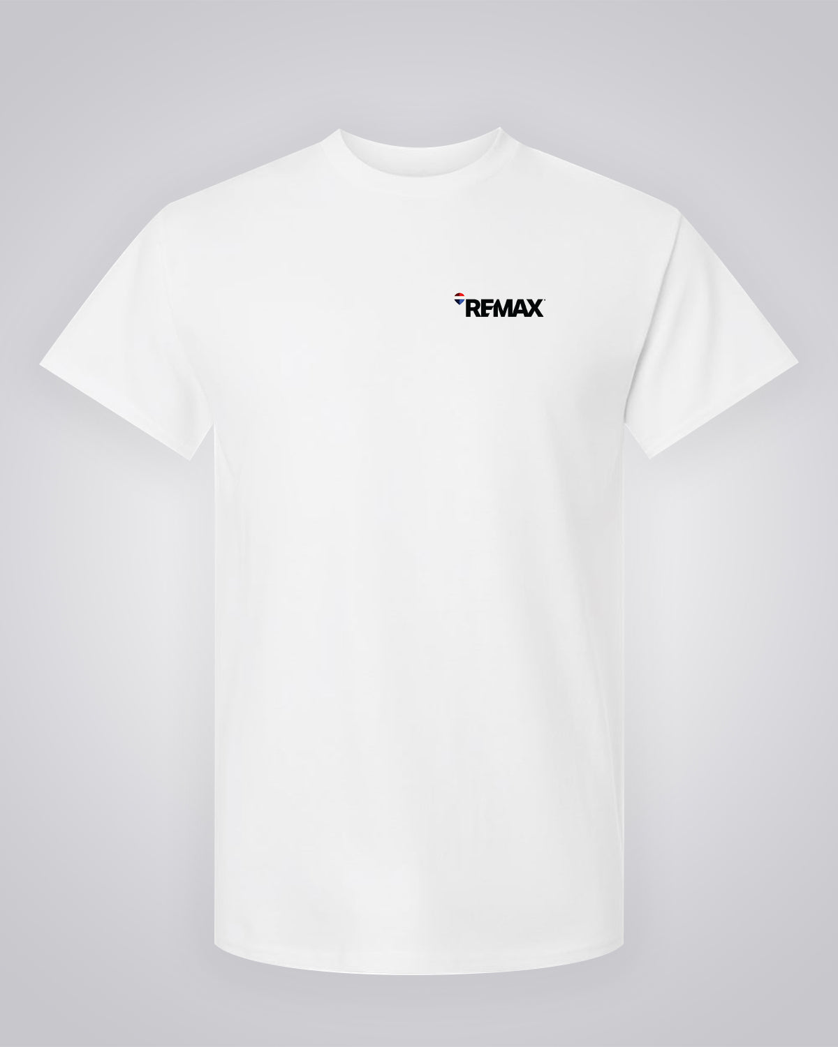 White T-Shirt - RE/MAX Brand Refresh - Left Chest - Full Color Logo Printed