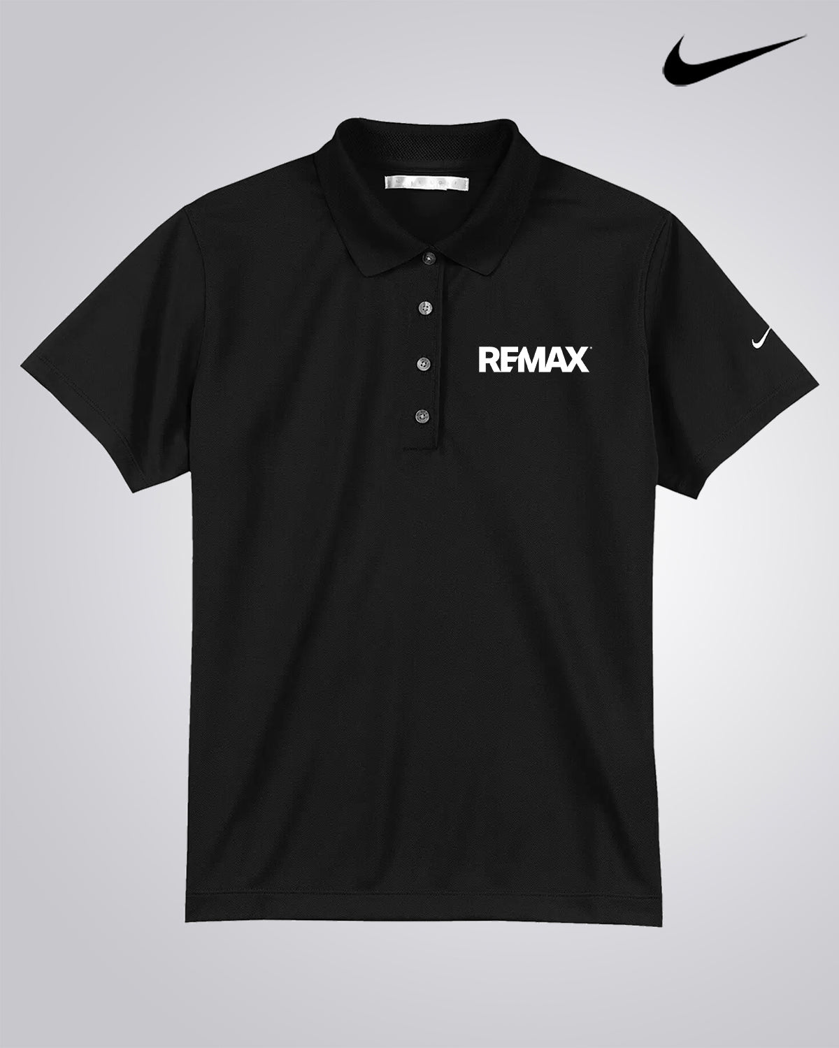 Nike Ladies' Basic Dri-Fit Sportshirt - REMAX Brand Refresh - One Color Logo - Embroidered