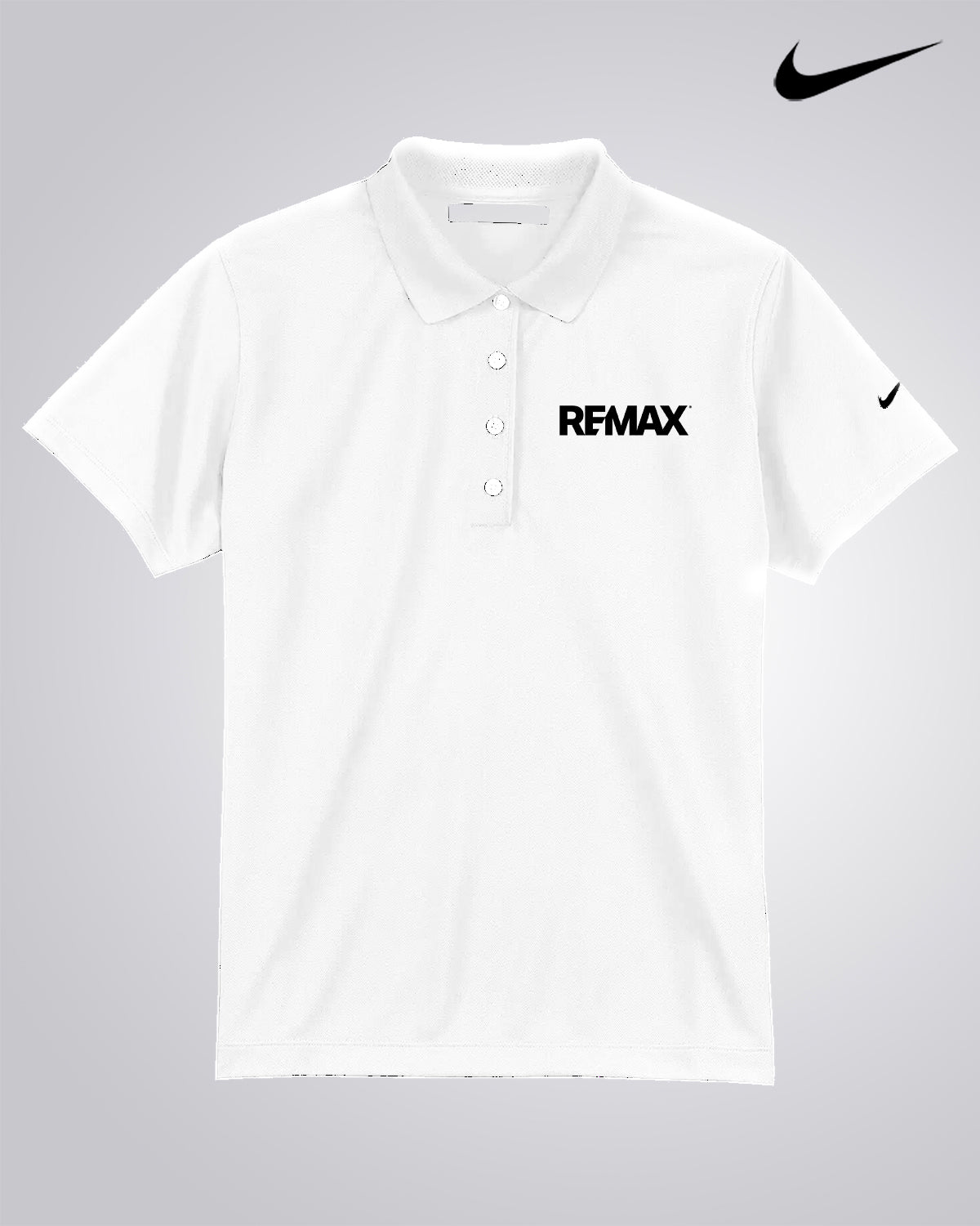 Nike Ladies' Basic Dri-Fit Sportshirt - REMAX Brand Refresh - One Color Logo - Embroidered