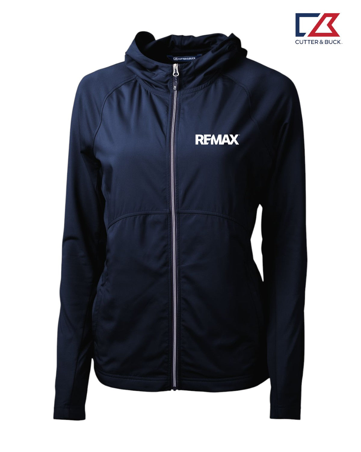 Brand Refresh Cutter & Buck Adapt Eco Knit Hybrid Recycled Womens Full Zip Jacket - Embroidered