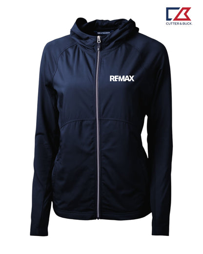 Brand Refresh Cutter & Buck Adapt Eco Knit Hybrid Recycled Womens Full Zip Jacket - Embroidered