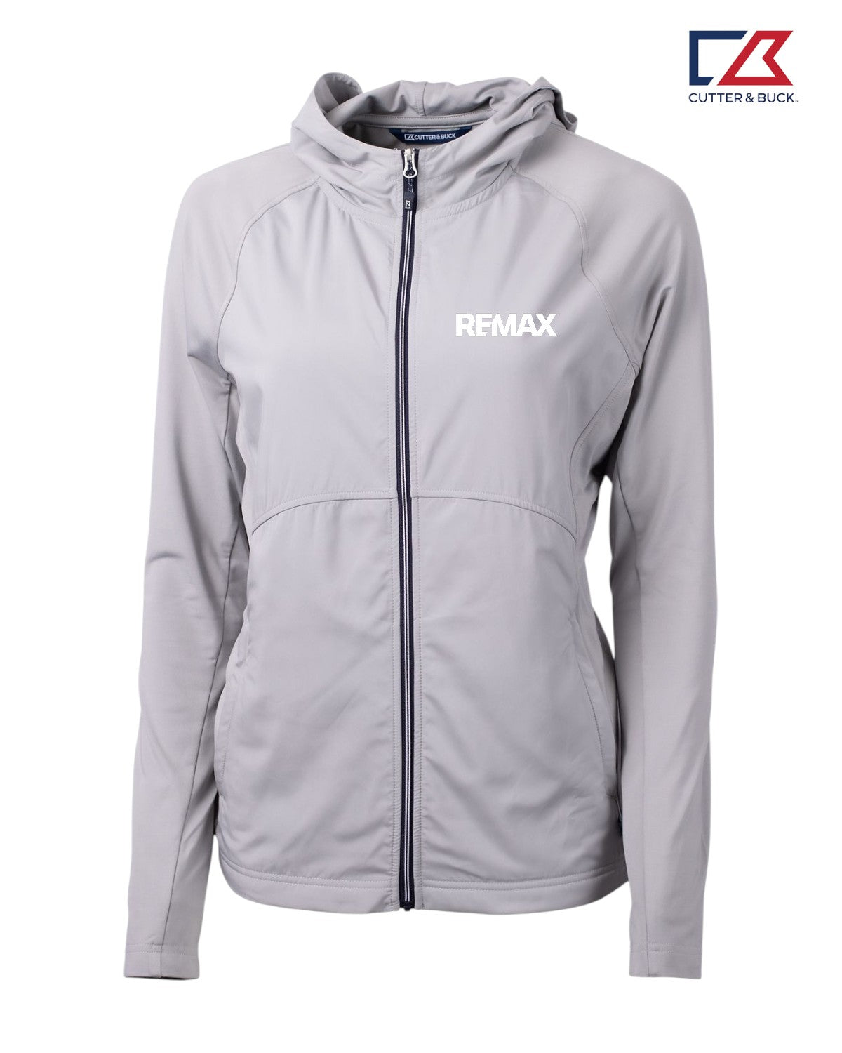 Brand Refresh Cutter & Buck Adapt Eco Knit Hybrid Recycled Womens Full Zip Jacket - Embroidered