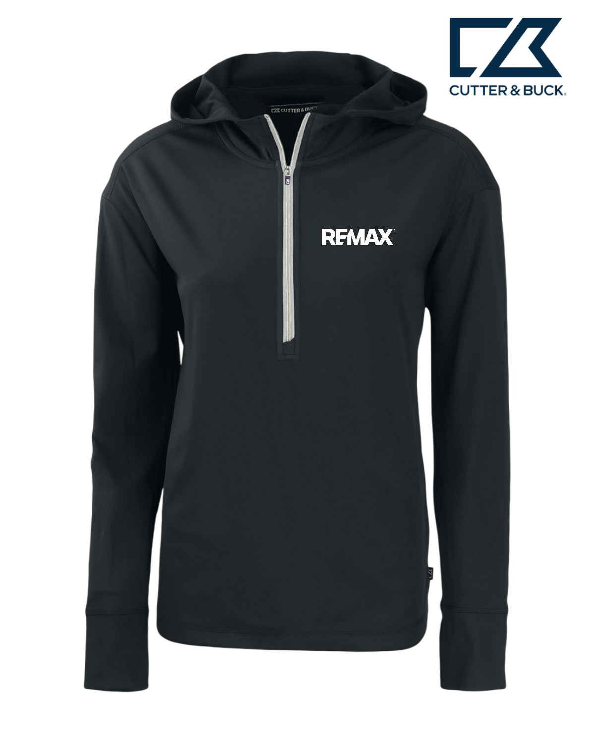 Brand Refresh Cutter & Buck Daybreak Eco Recycled Womens Half Zip Hoodie