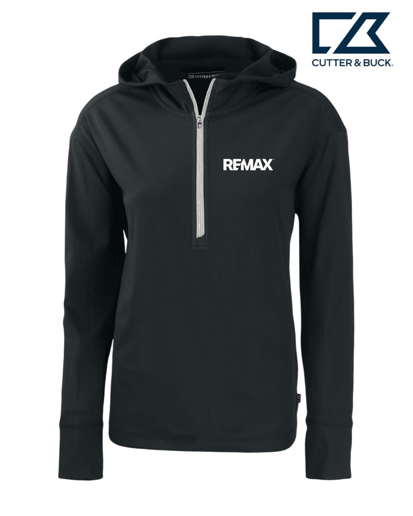 Brand Refresh Cutter & Buck Daybreak Eco Recycled Womens Half Zip Hoodie