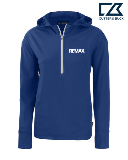 Brand Refresh Cutter & Buck Daybreak Eco Recycled Womens Half Zip Hoodie