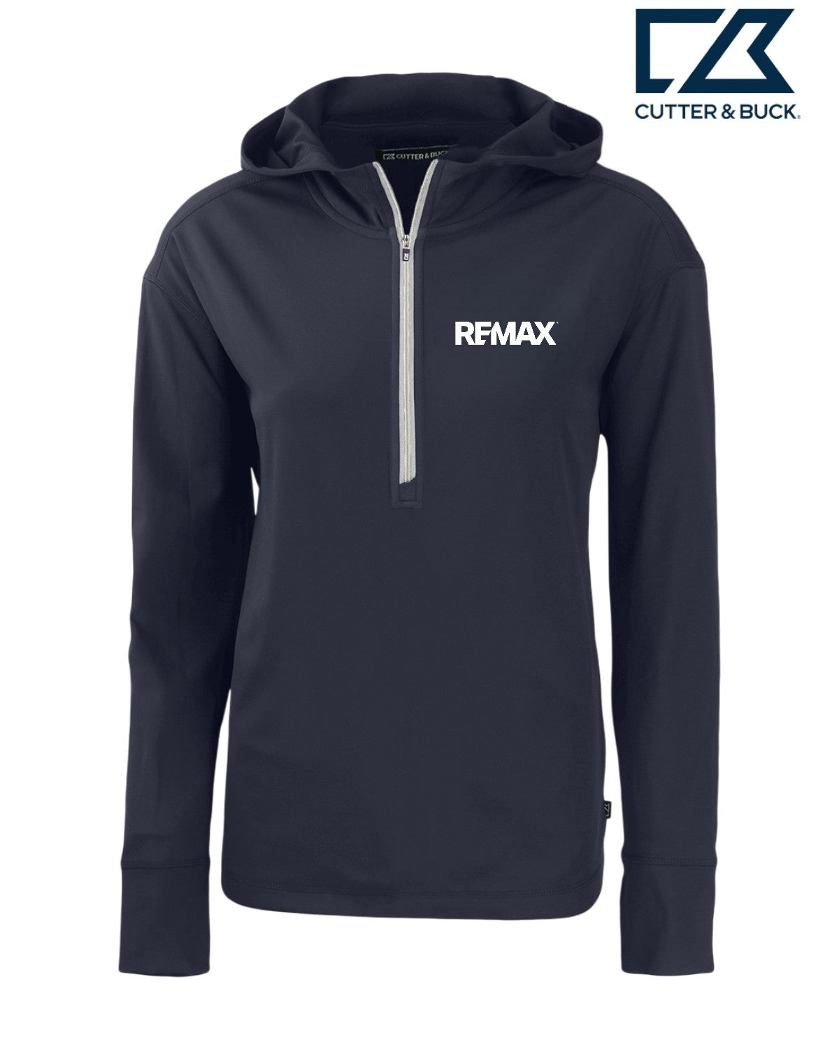 Brand Refresh Cutter & Buck Daybreak Eco Recycled Womens Half Zip Hoodie