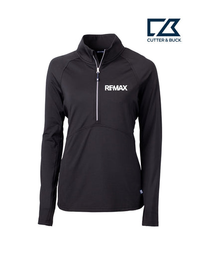 Brand Refresh Cutter & Buck Adapt Eco Knit Stretch Recycled Womens Half Zip Pullover