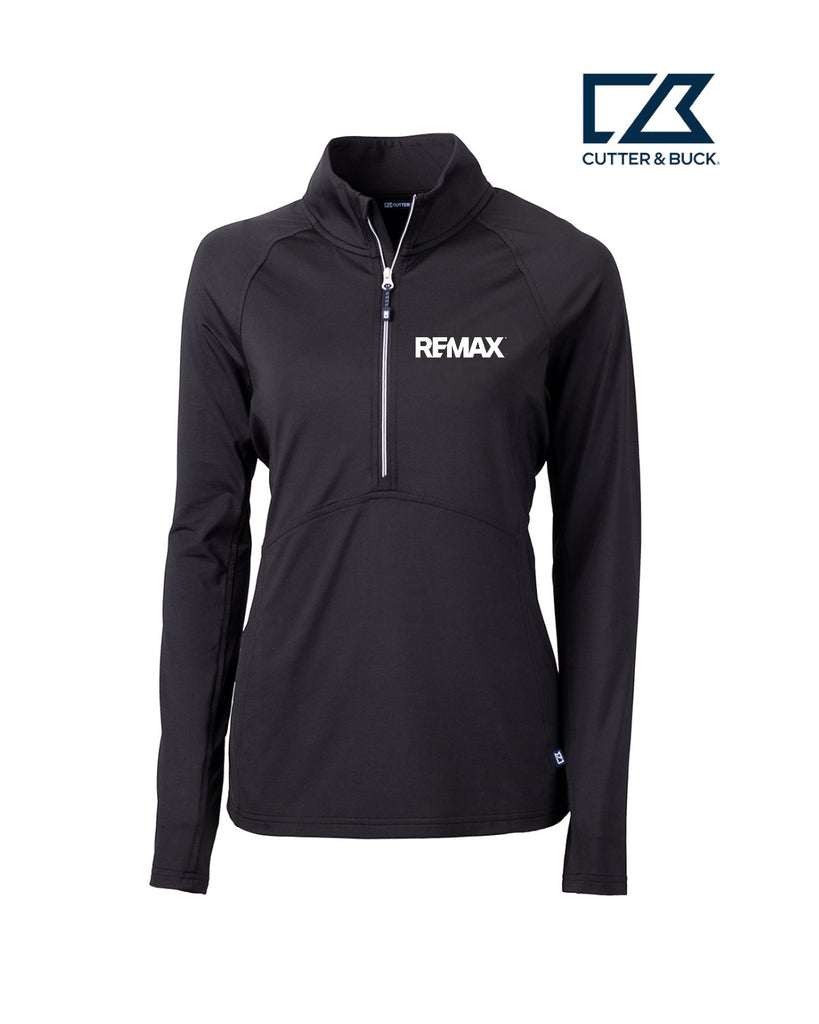 Brand Refresh Cutter & Buck Adapt Eco Knit Stretch Recycled Womens Half Zip Pullover