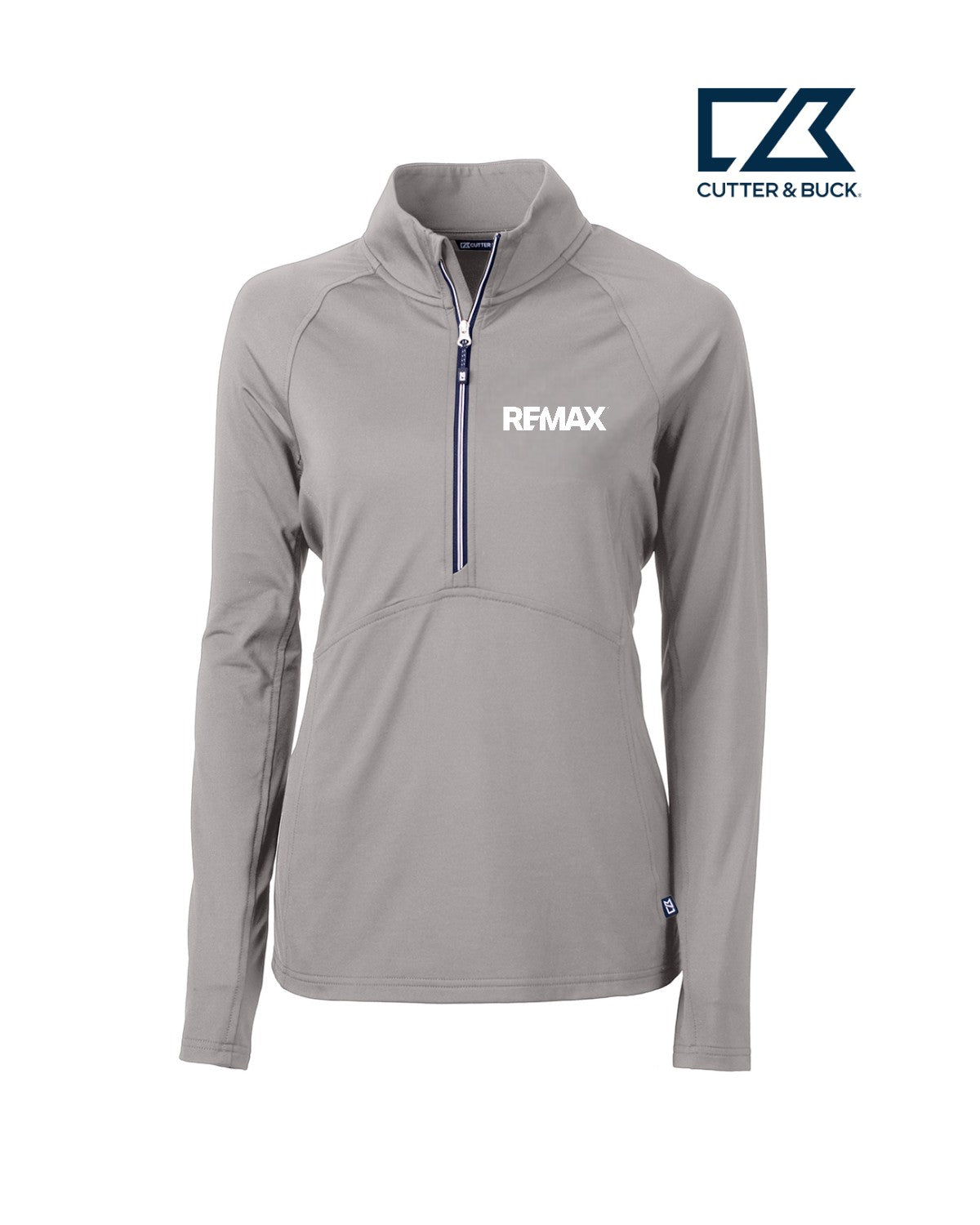 Brand Refresh Cutter & Buck Adapt Eco Knit Stretch Recycled Womens Half Zip Pullover