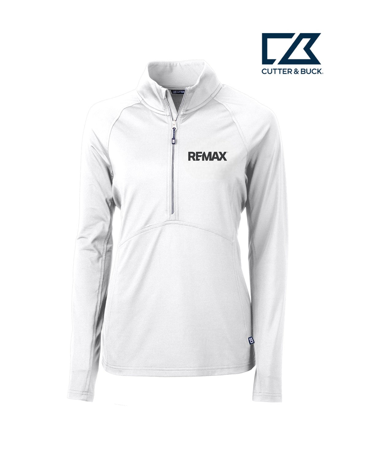 Brand Refresh Cutter & Buck Adapt Eco Knit Stretch Recycled Womens Half Zip Pullover