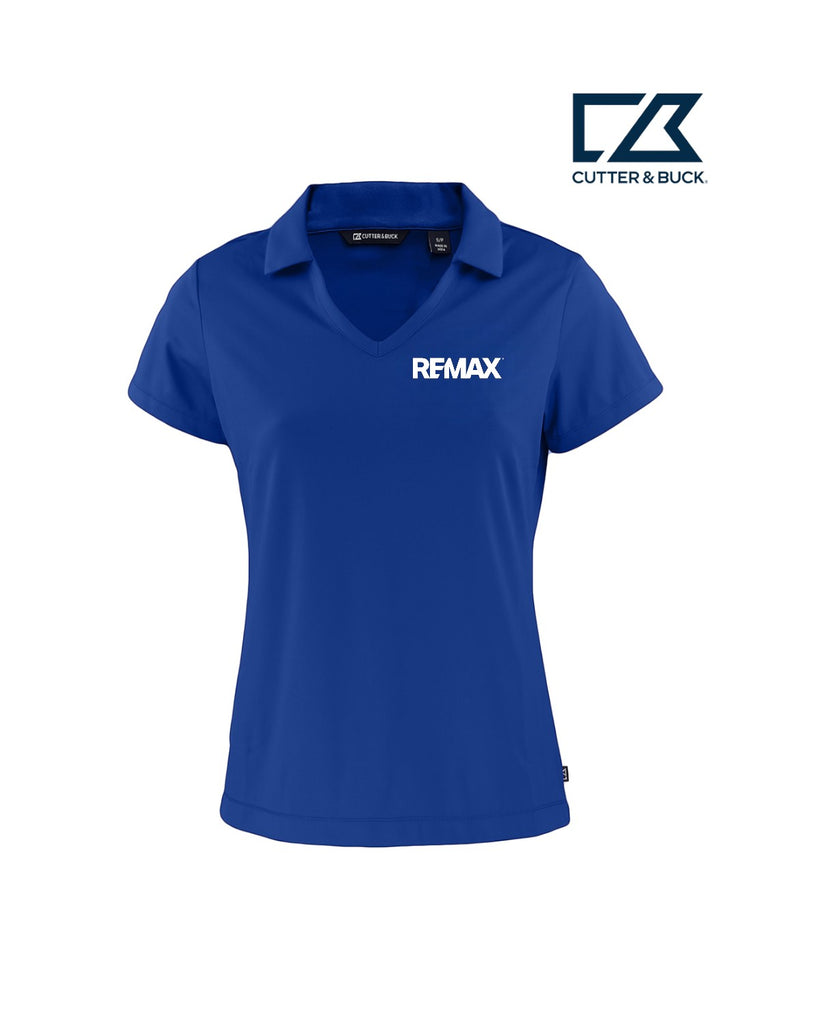 Brand Refresh Cutter & Buck Daybreak Eco Recycled Womens V-Neck Polo - Embroidered