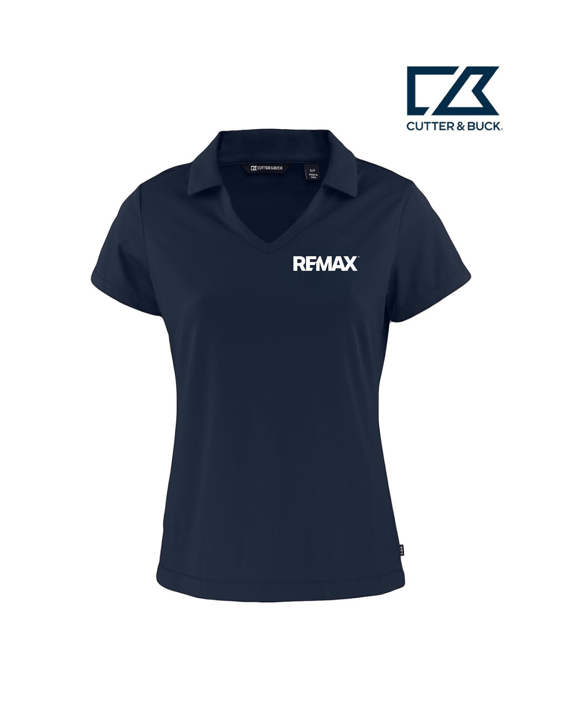 Brand Refresh Cutter & Buck Daybreak Eco Recycled Womens V-Neck Polo