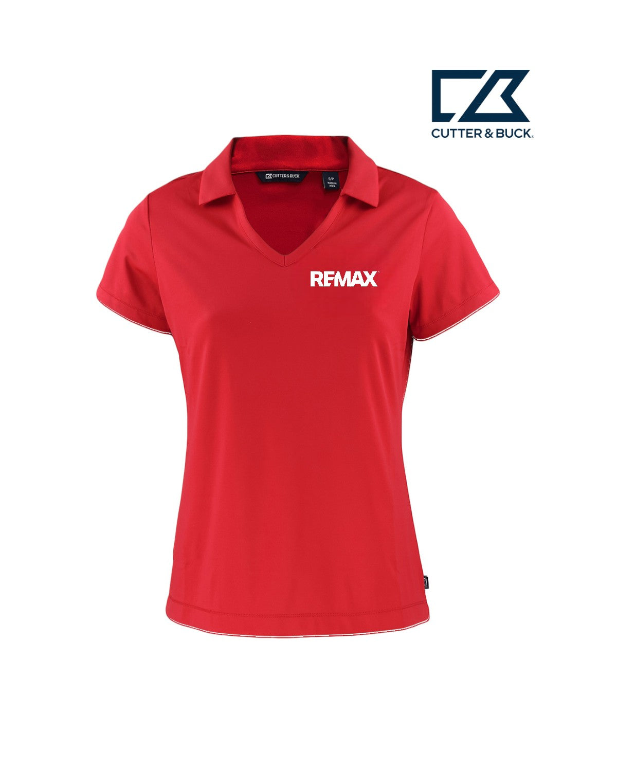 Brand Refresh Cutter & Buck Daybreak Eco Recycled Womens V-Neck Polo