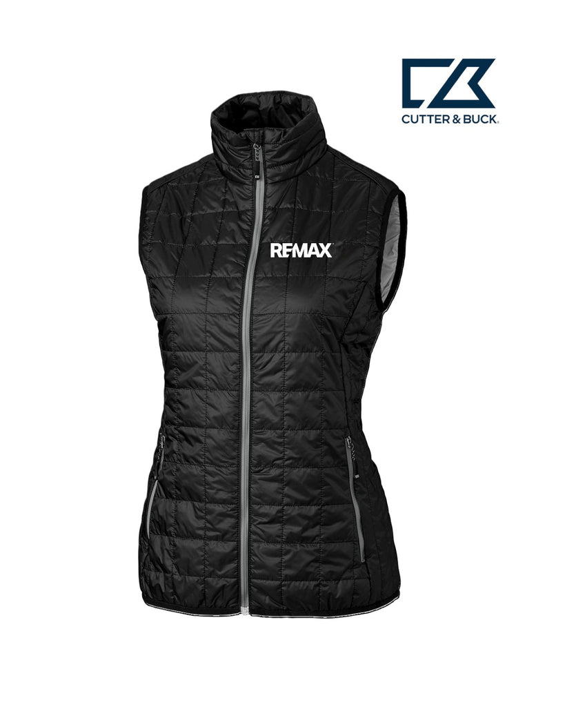 Brand Refresh Cutter & Buck Rainier Primaloft® Womens Eco Insulated Full Zip Puffer Vest