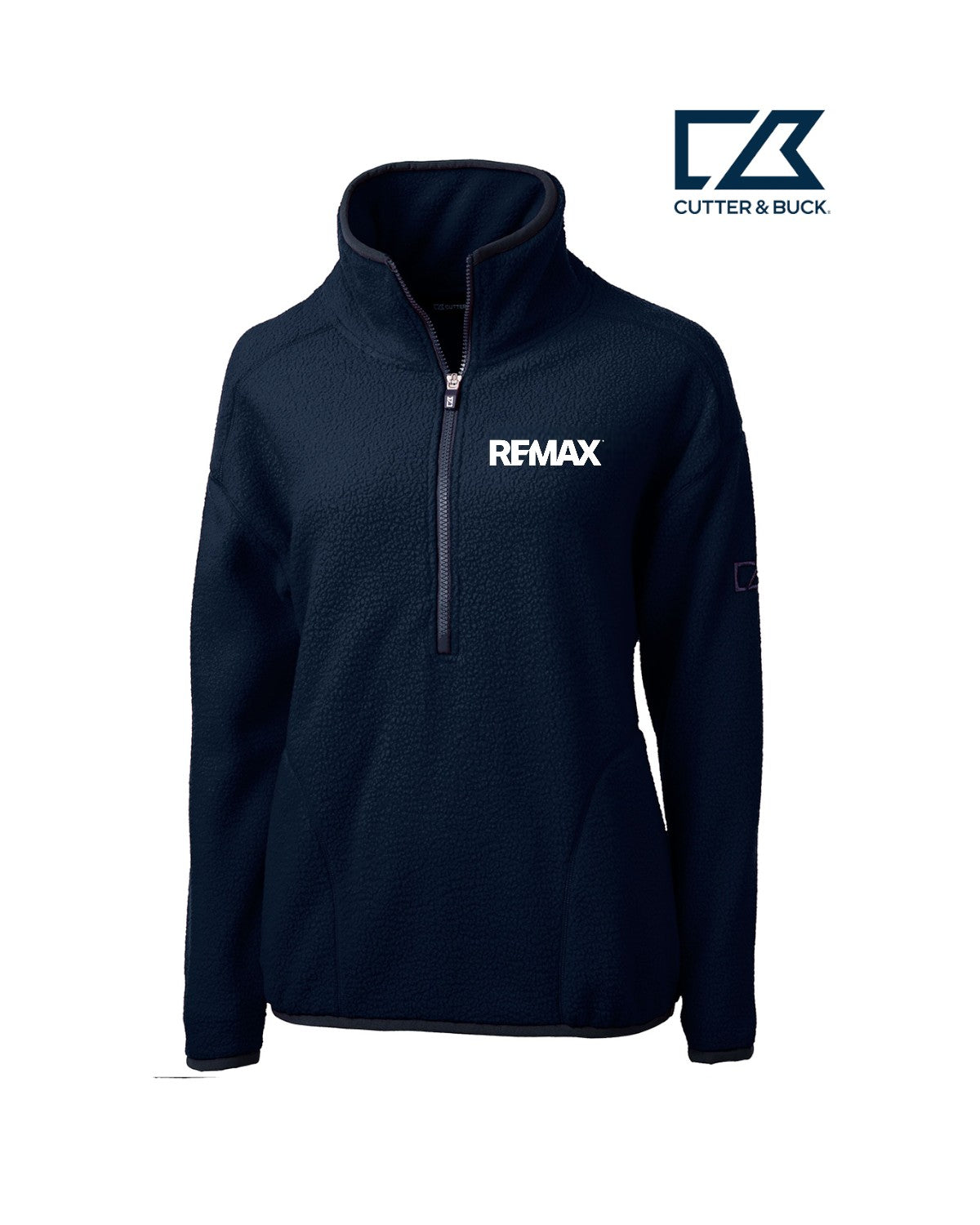 Brand Refresh Cutter & Buck Cascade Eco Sherpa Womens Fleece Pullover Jacket