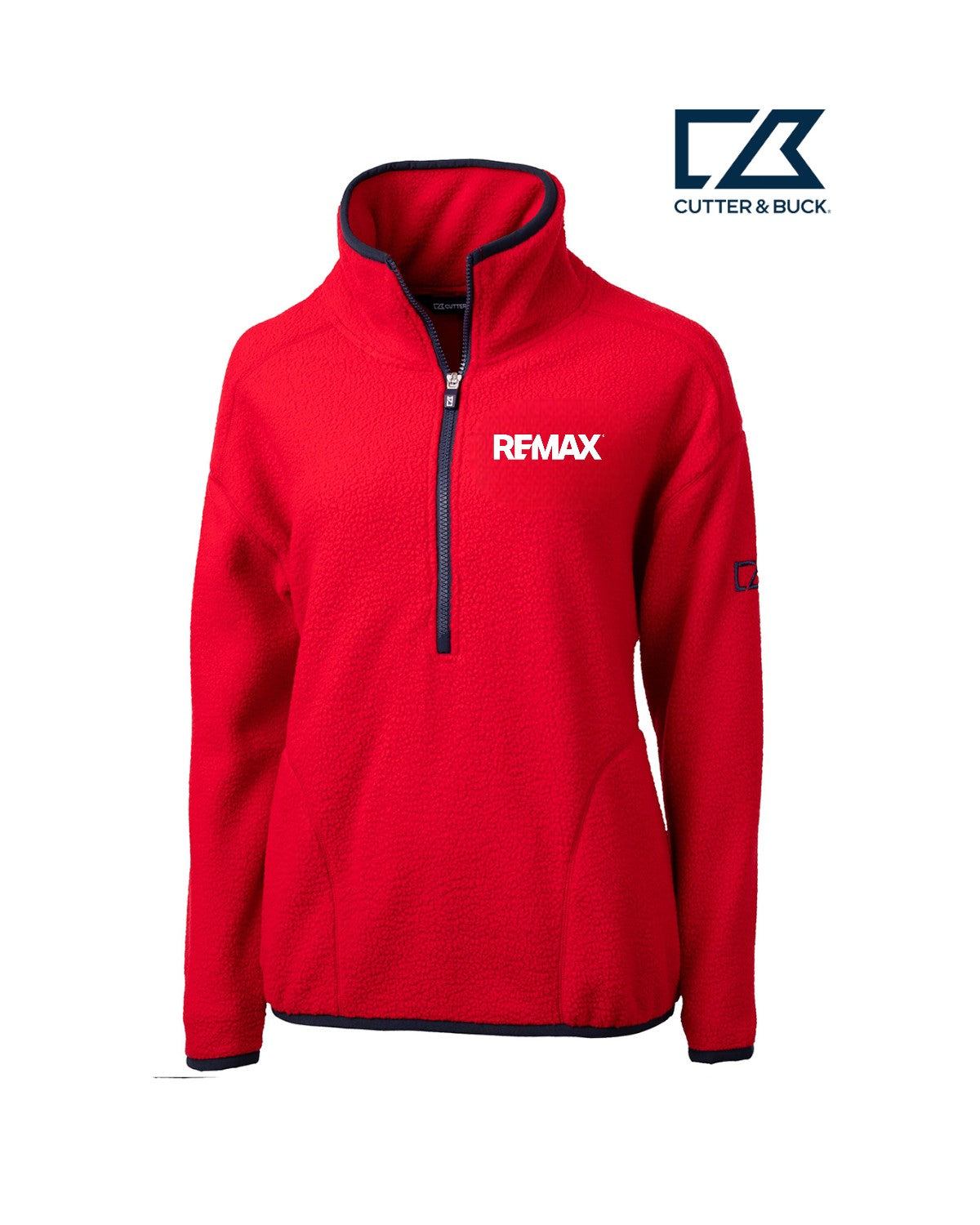 Brand Refresh Cutter & Buck Cascade Eco Sherpa Womens Fleece Pullover Jacket