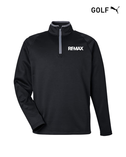 Brand Refresh Puma Golf Men's Waffle Fleece Quarter-Zip Sweatshirt - Embroidered