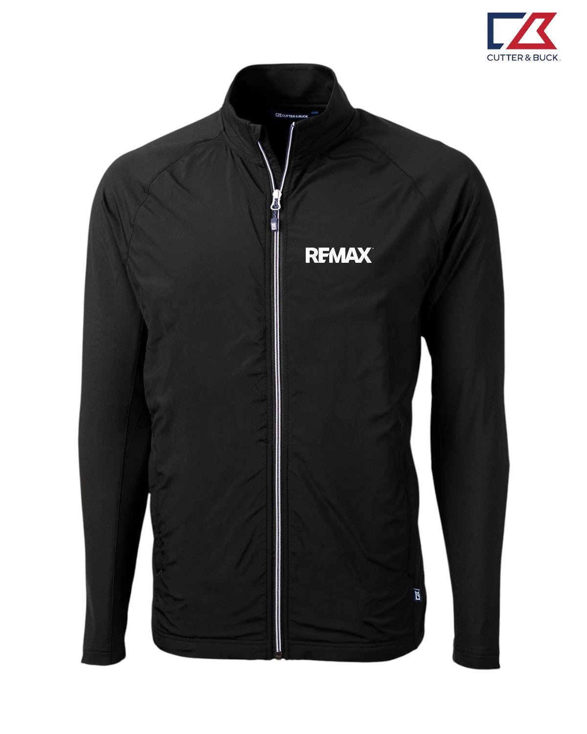 Black jacket with REMAX logo on a white background