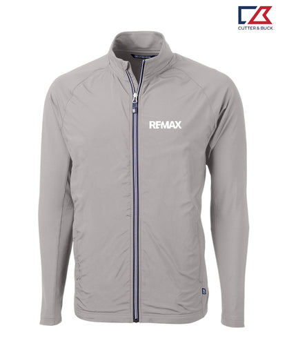 Brand Refresh Cutter & Buck Adapt Eco Knit Hybrid Recycled Mens Full Zip Jacket - Embroidered