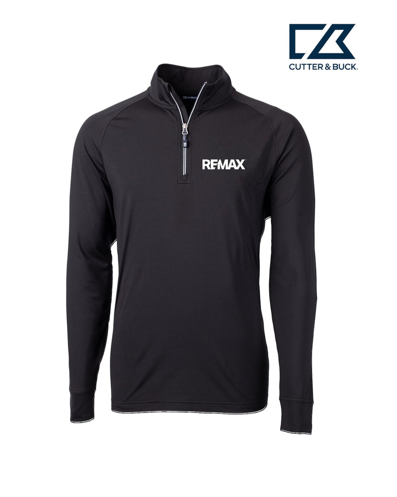 Brand Refresh Cutter & Buck Adapt Eco Knit Stretch Recycled Mens Quarter Zip Pullover