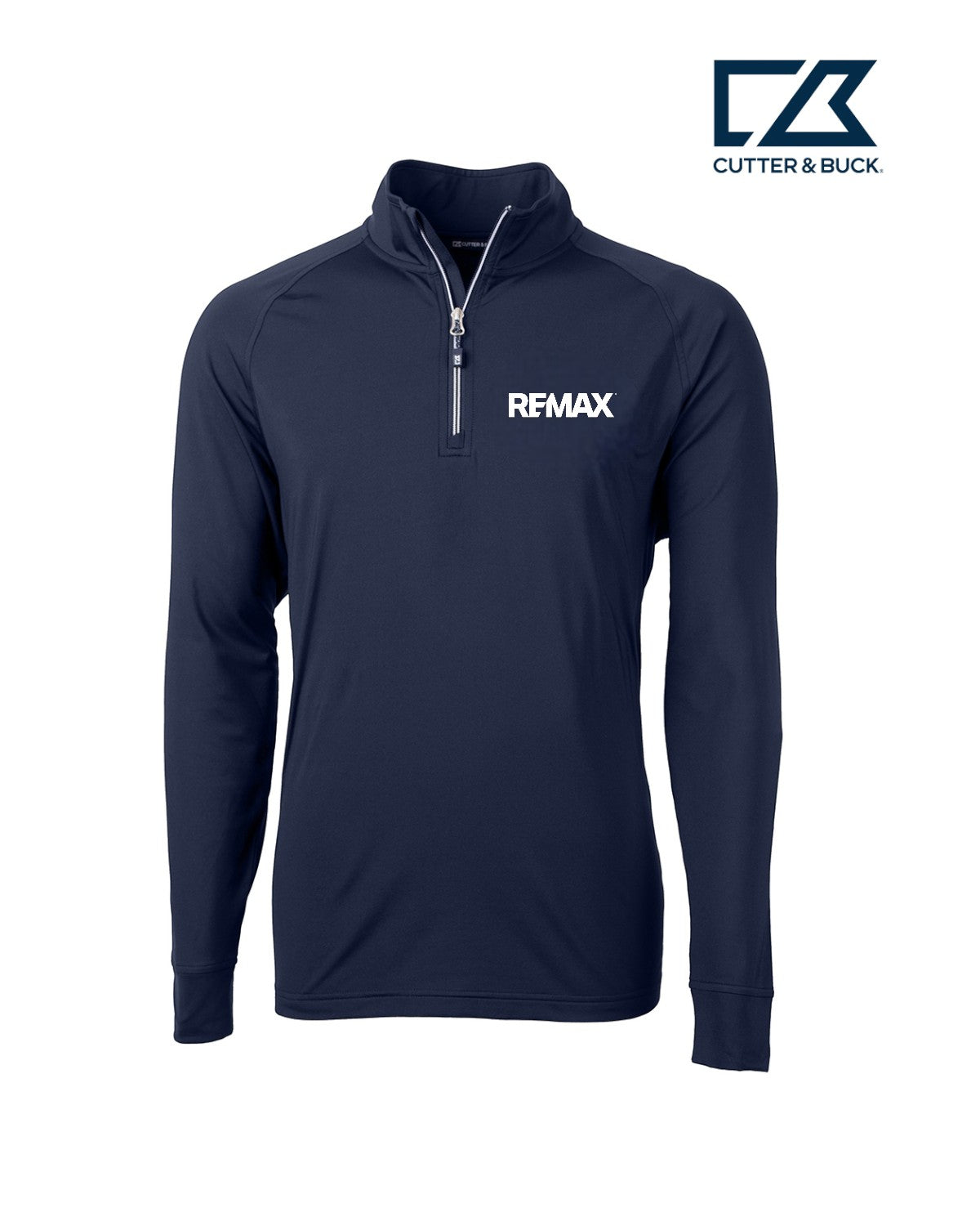 Brand Refresh Cutter & Buck Adapt Eco Knit Stretch Recycled Mens Quarter Zip Pullover