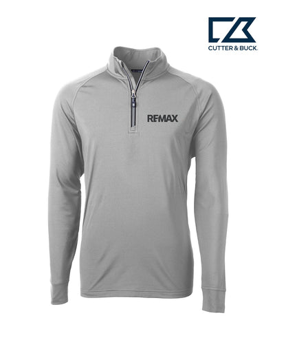 Brand Refresh Cutter & Buck Adapt Eco Knit Stretch Recycled Mens Quarter Zip Pullover