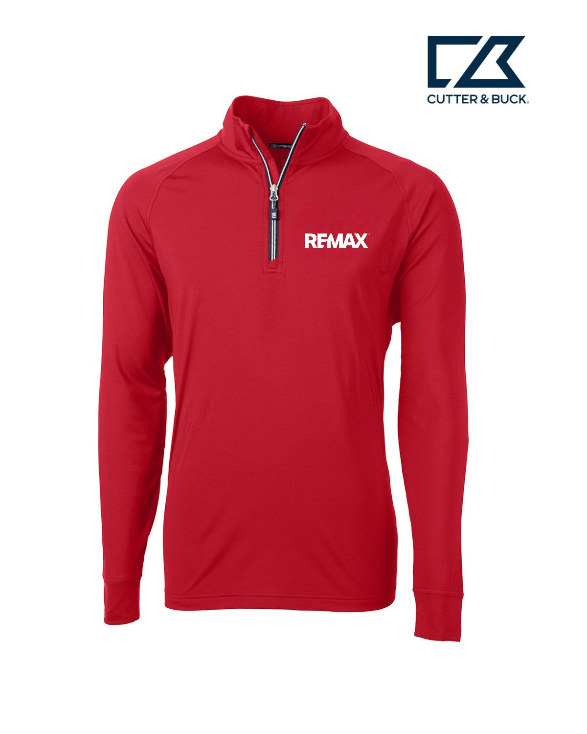 Brand Refresh Cutter & Buck Adapt Eco Knit Stretch Recycled Mens Quarter Zip Pullover